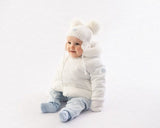 Mitch & Son White Double Pom Pom Hat - Holden - MS22717