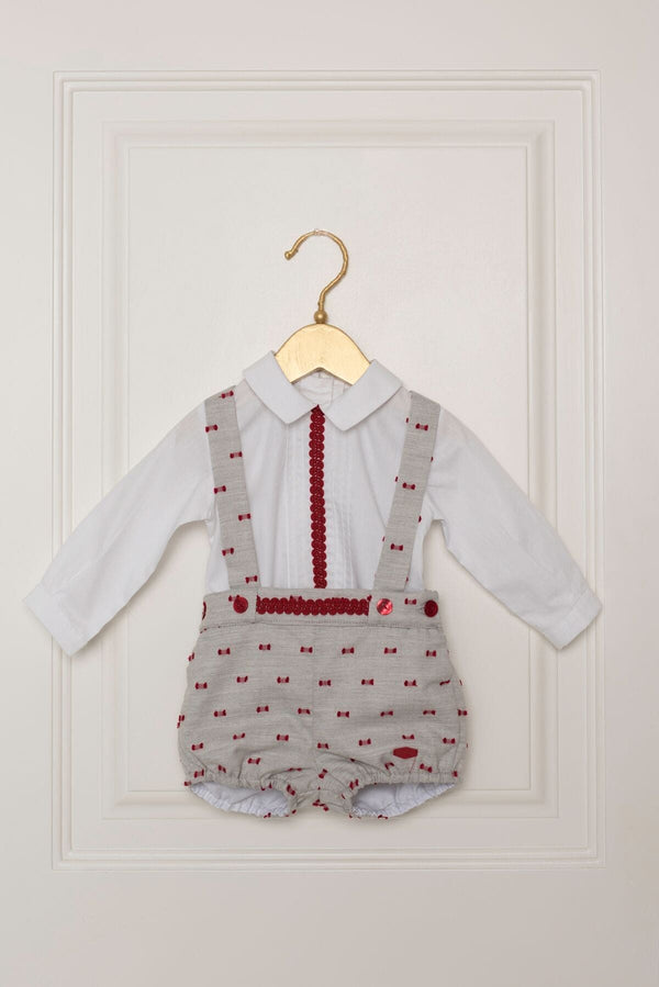 Dolce Petit Boys 2 Piece Grey, Red & White Set 2009