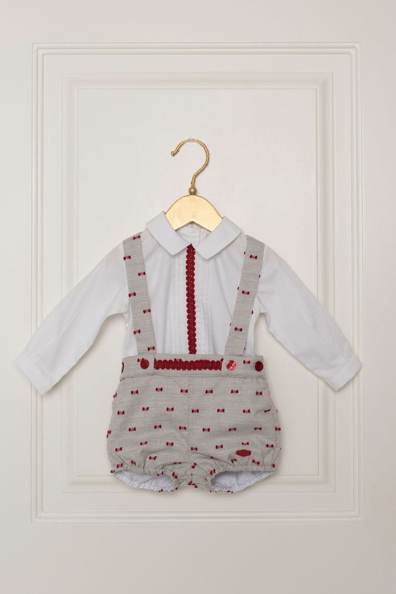 Dolce Petit Boys 2 Piece Grey, Red & White Set 2009