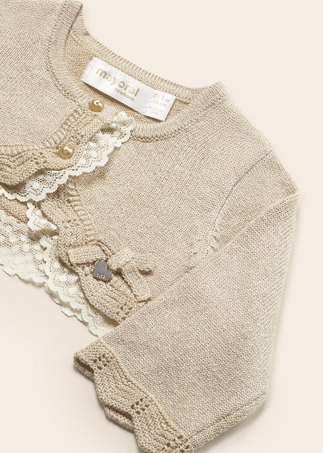Mayoral Knit cardigan newborn baby girl - 1361 - 74 - Champagne