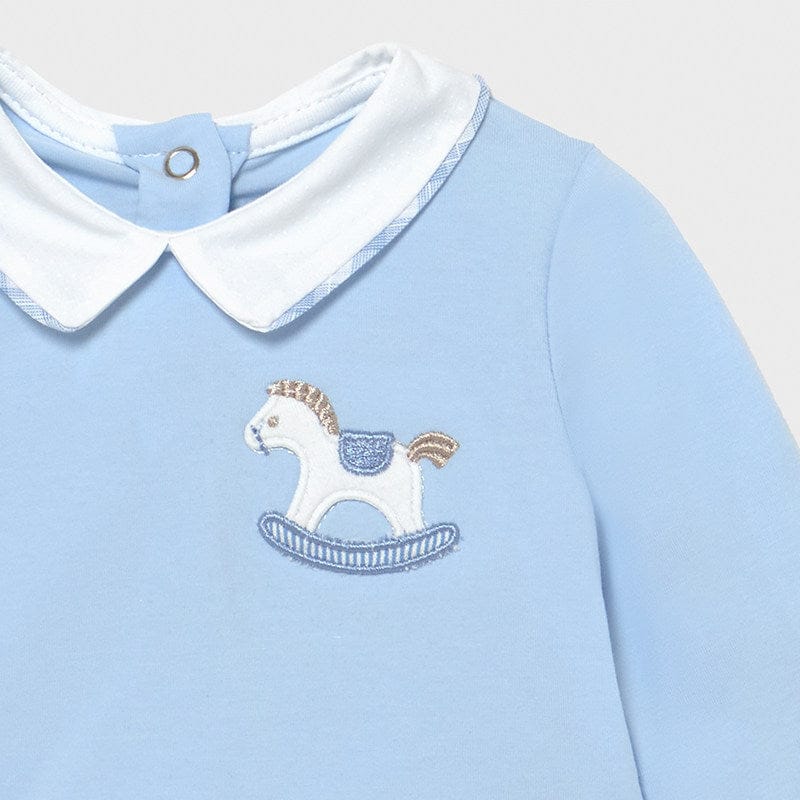 Mayoral Baby Boys Two Piece Rocking Horse Outfit - Blue 1564