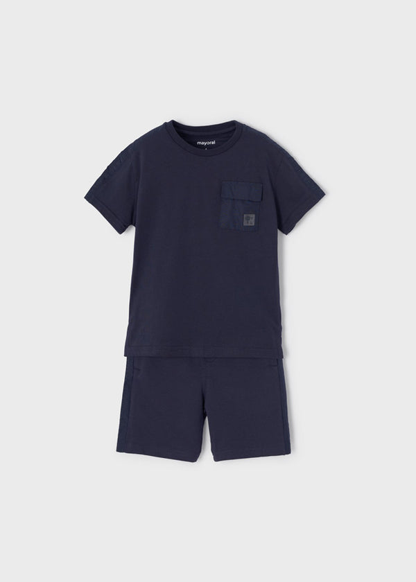 Mayoral Boys Navy Blue Shorts Set - 3652