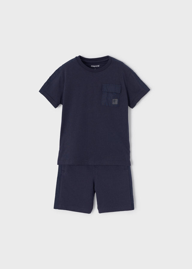Mayoral Boys Navy Blue Shorts Set - 3652