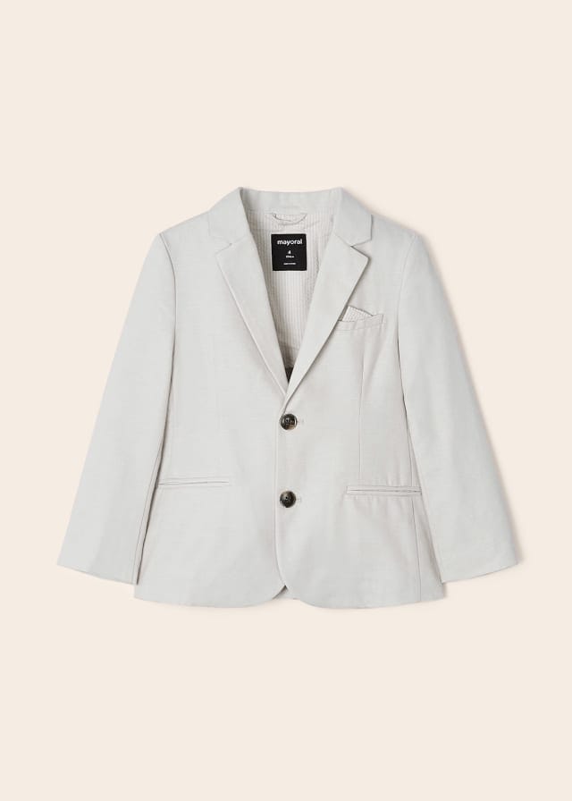 Mayoral Boys Beige Linen jacket 3452