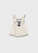 Mayoral girls Linen ruffle jumpsuit - 1893