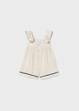 Mayoral girls Linen ruffle jumpsuit - 1893