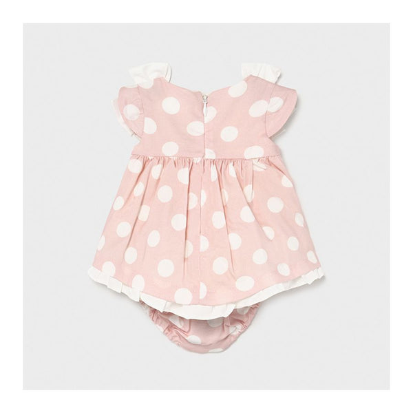 MAYORAL BABY GIRLS PINK POLKA DOT DRESS 1820