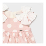 MAYORAL BABY GIRLS PINK POLKA DOT DRESS 1820