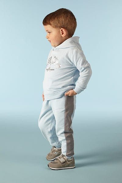 Mitch & Son Racing Champ – Pale Blue Enrico Flag Graphic Hooded Set