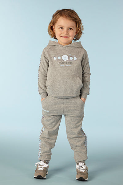 Mitch & Son Racing Champ – Boys Grey Marl 'Euan' Car Dial Tracksuit