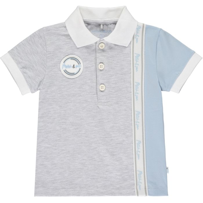 Mitch & Son Polo Sweat Short Set - Grey - 22124 - ALBY