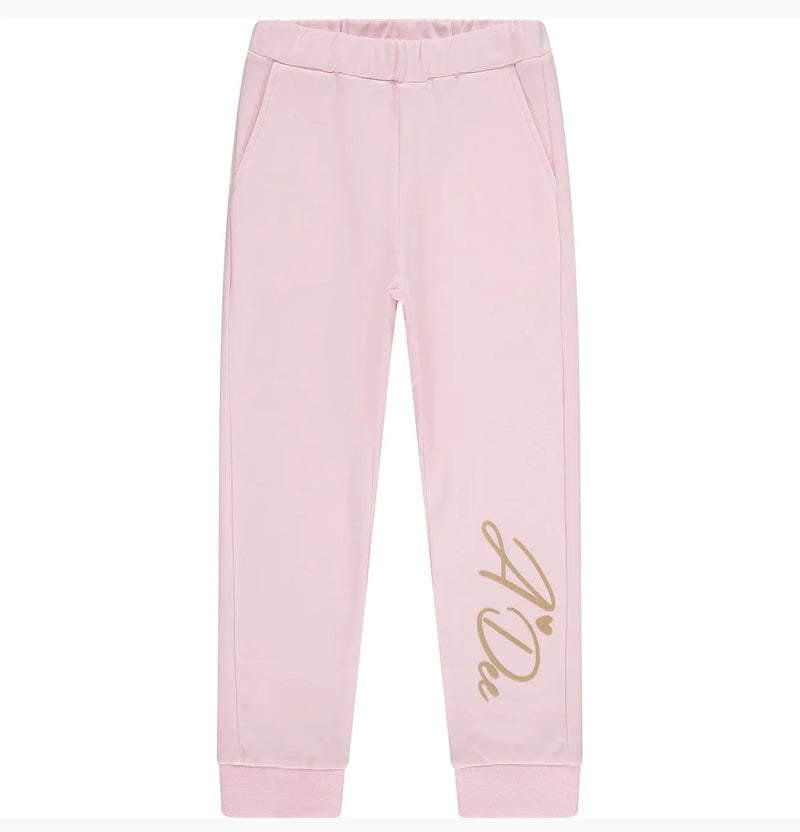 A Dee Paris Pale Pink Faux Fur Heart Tracksuit