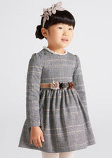 Mayoral *Long Sleeved Winter Dress With Belt - 4958