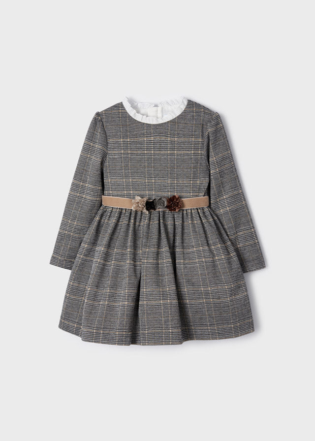 Mayoral *Long Sleeved Winter Dress With Belt - 4958