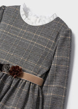 Mayoral *Long Sleeved Winter Dress With Belt - 4958