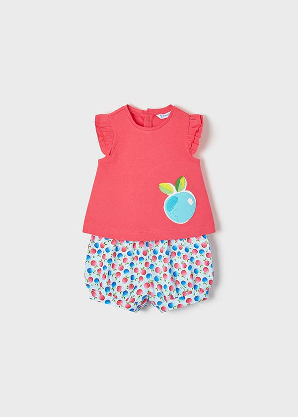 Mayoral Patterned Short Set - 1244 - Summer  - Turquoise