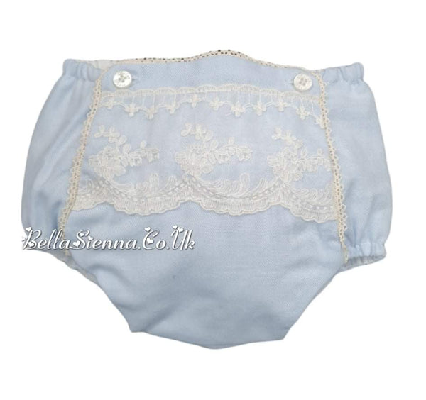 Dolce Petit Ivory & Blue Top & Jam pants Set - 2000 23