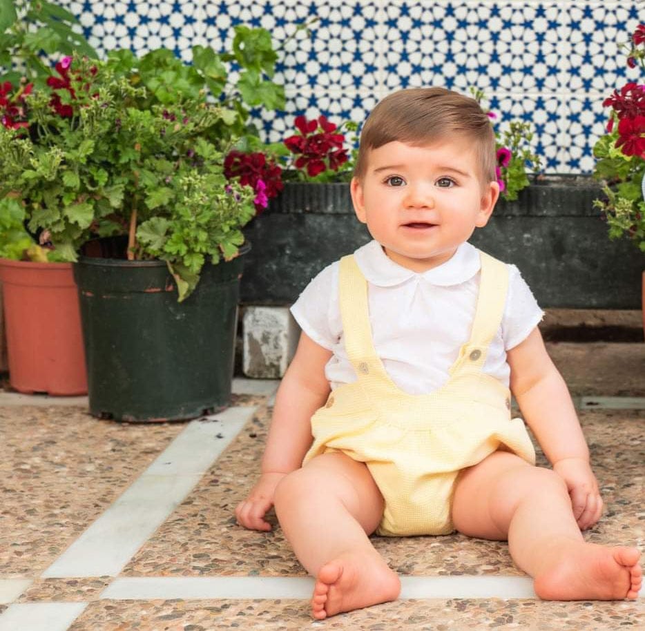 Babine White & Yellow/Lemon Boys Set - 2322010