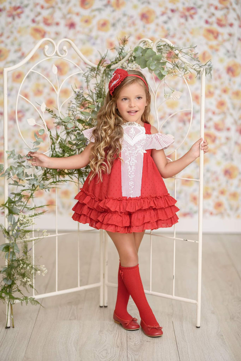 Girls red summer sales dress