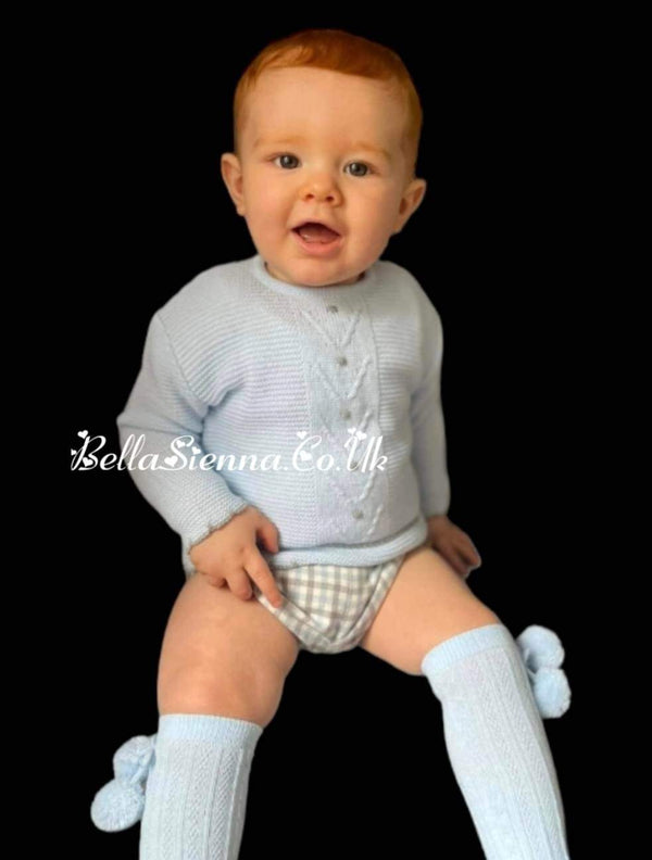 Alber Boys Two Piece Blue & Grey Outfit - 3544