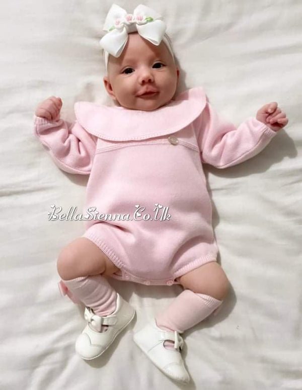 Granlei Pink Knitted Romper  - Winter - 2-396