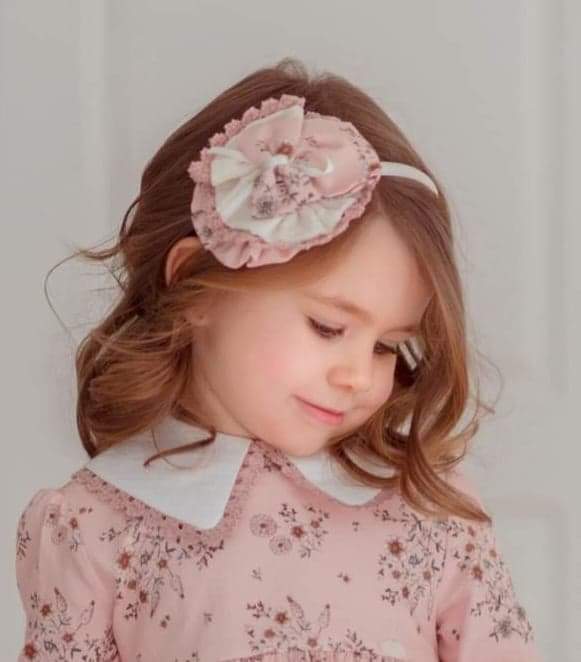 Miranda Pink Floral Headband To Match The Dress - 246/V - 1711/246D
