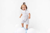 Blues Baby Boys Cotton Interlock Dungaree Set With Smocking Detail - BB0677