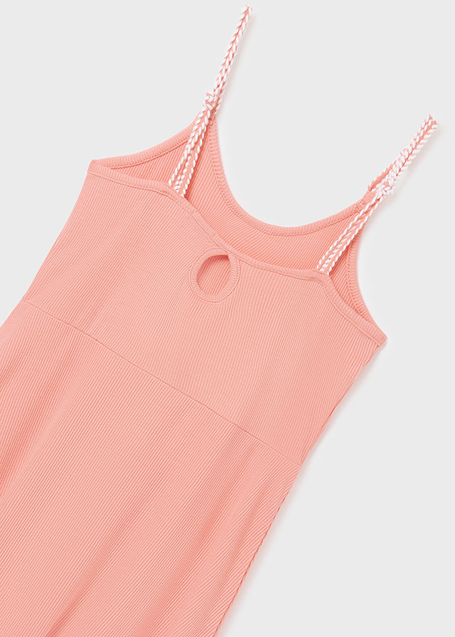 Mayoral Rib Older Girls Summer Sun Dress - 6987 - Coral
