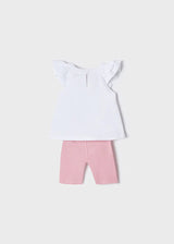 Mayoral Rib Leggings Set - Rosa Pink - 1724
