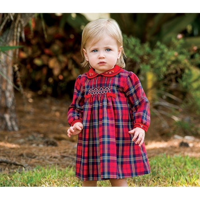 Sarah Louise Red Tartan Dress - 011020