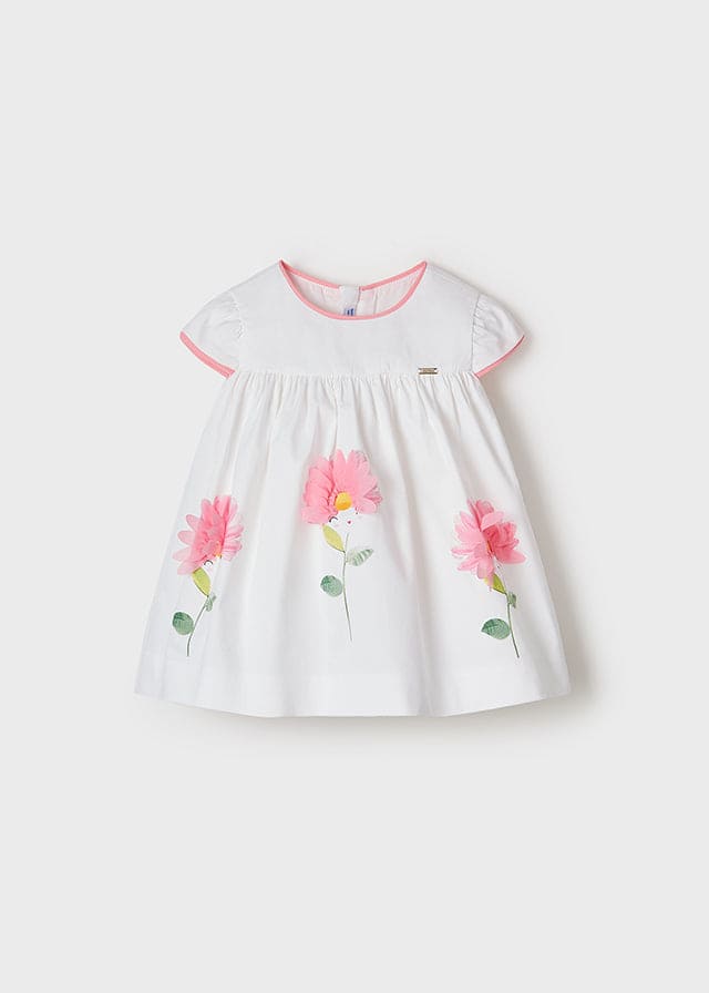 Mayoral White & Pink Dress - 1907 - Summer