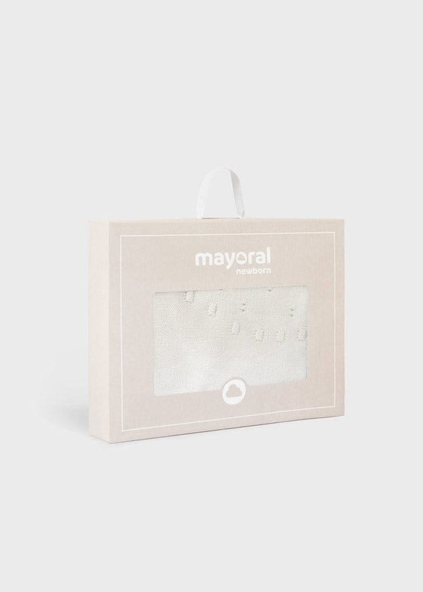 Mayoral Baby Shawl Ivory 9144