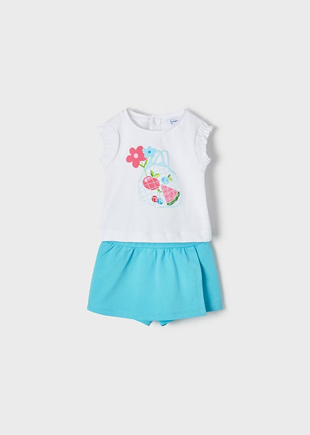 Mayoral Turquoise Skort Set - 1241 -