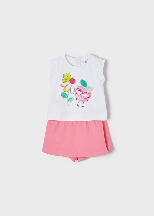 Mayoral Camelia Pink Skort Set - 1241