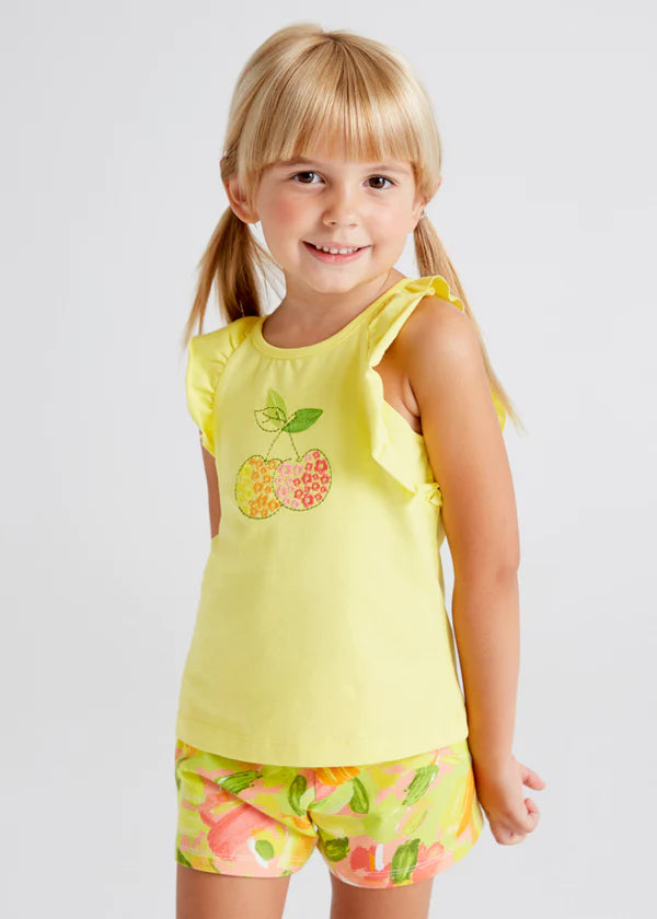 Mayoral floral print short set - 3286
