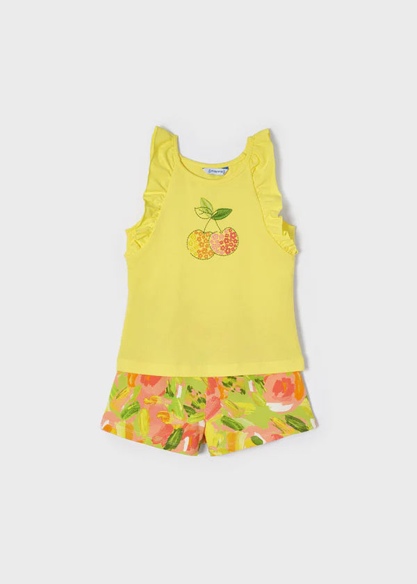 Mayoral floral print short set - 3286