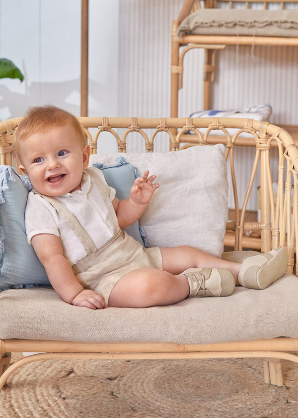 Mayoral Beige Shorts Set with braces - 1215