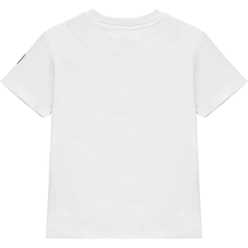 MiTCH -Older Boys White Squares T-shirt & Piping Shorts Set