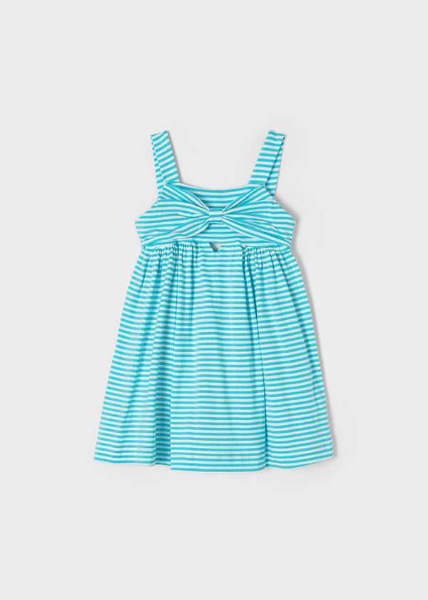 Mayoral Turquoise Striped Summer Sun Dress - 3949