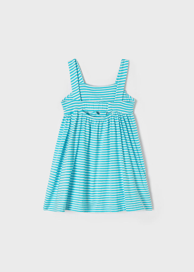 Mayoral Turquoise Striped Summer Sun Dress - 3949