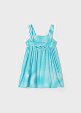 Mayoral Turquoise Striped Summer Sun Dress - 3949