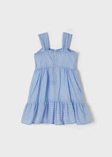 Mayoral Capri blue stripes dress - 3938