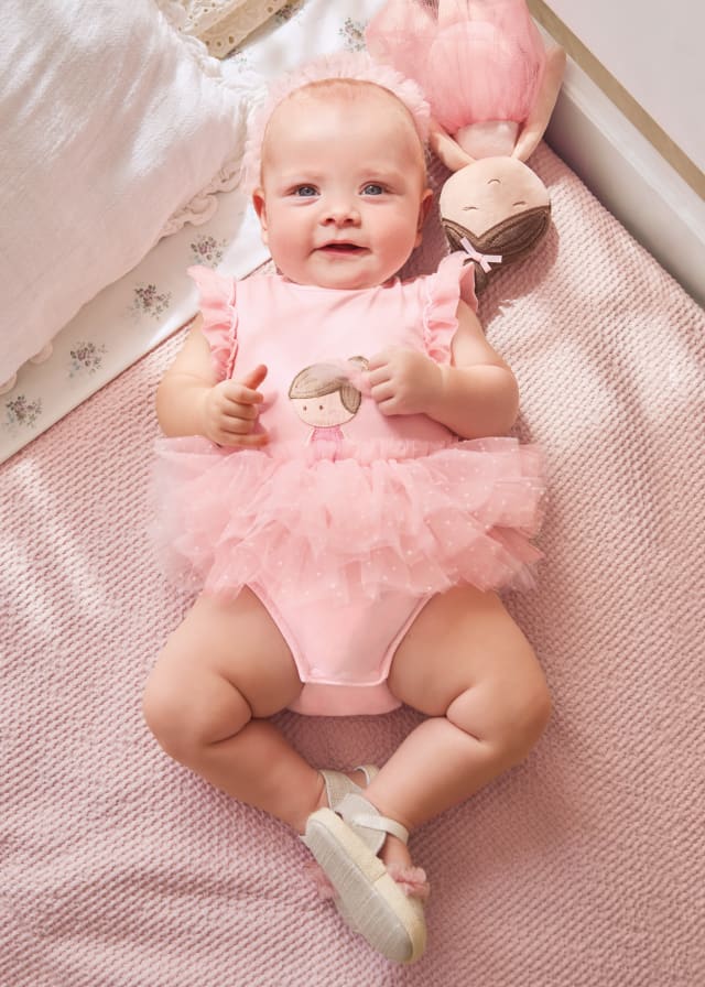Mayoral Sustainable cotton bodysuit with headband newborn - 1732