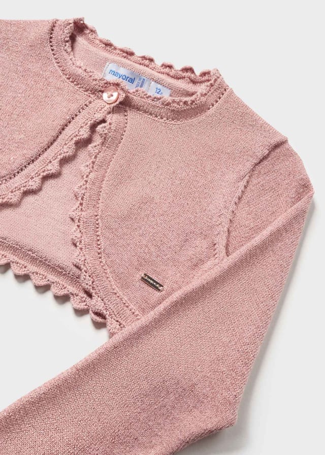 Mayoral Sustainable cotton cardigan for baby girl 306