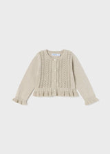 Mayoral Sustainable cotton cardigan baby girl - 1366 - 55 Raiz