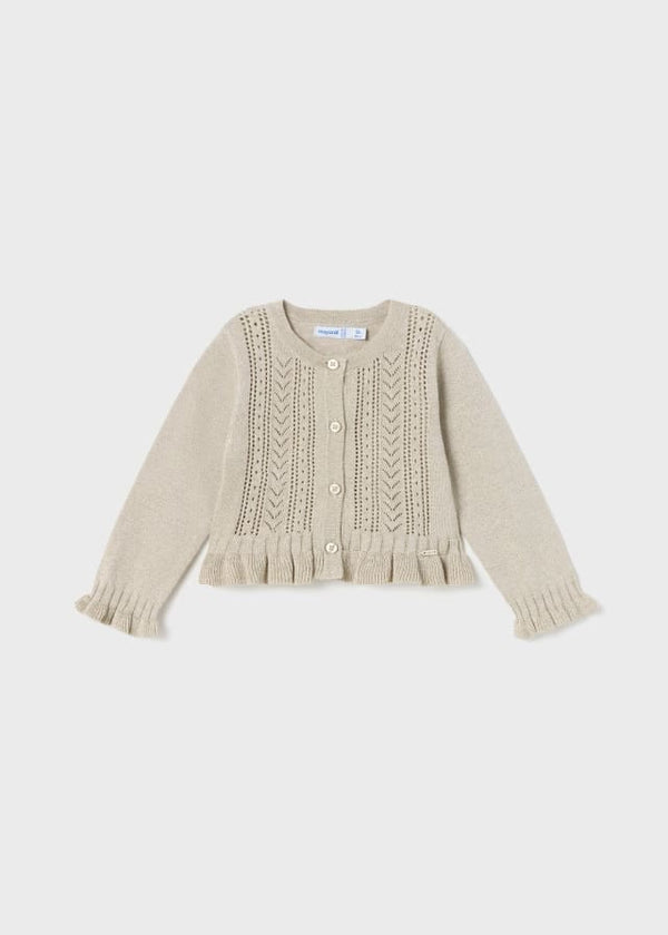 Mayoral Sustainable cotton cardigan baby girl - 1366 - 55 Raiz