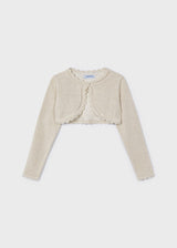 Mayoral Champagne Sustainable cotton cardigan girl - 320 - 72 Champan