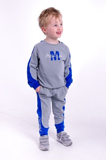 Mitch & Son Signature Grey & Royal Blue Jogging Set - South Frederick - Winter 2021