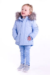 Mitch & Son Building Blocks Baby Blue Coat - Winter