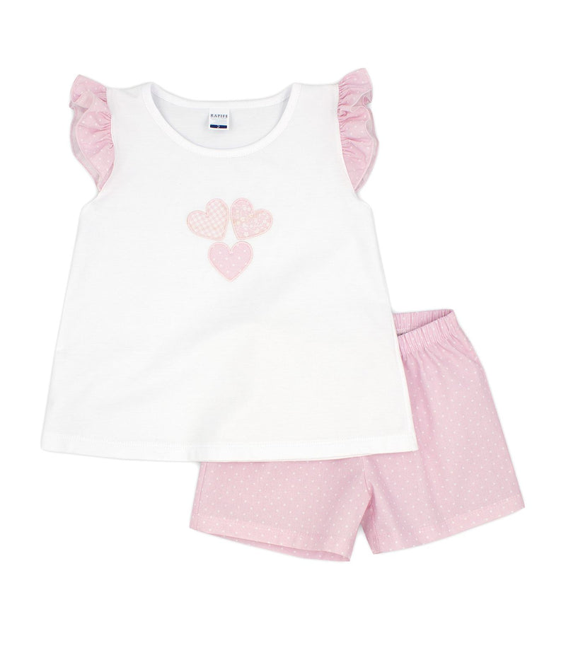 Rapife Girls Love Heart Shorts Set - 4251